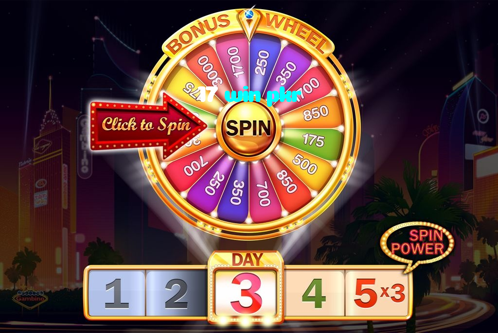 17 win pkr casino presented on mobile device in Pakistan with slots and live games